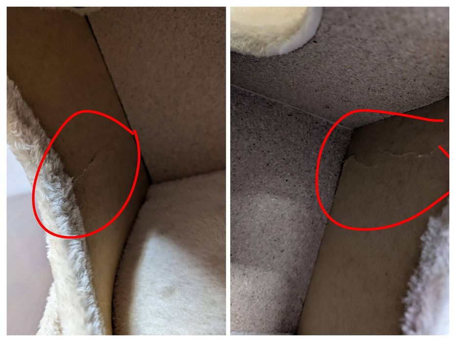 Catherine Drapak dla Kota 54x45x194cm Kremowy WYSOKI NAROŻNY KompaktoU