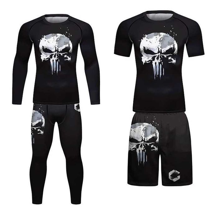 Комплект Cody Lundin “Punisher" 3 в 1 рашгард, шорти, футболка.