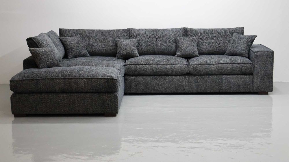 THY Narożnik poduszki oparciowe grafitowy kolor nowoczesna kanapa rogó