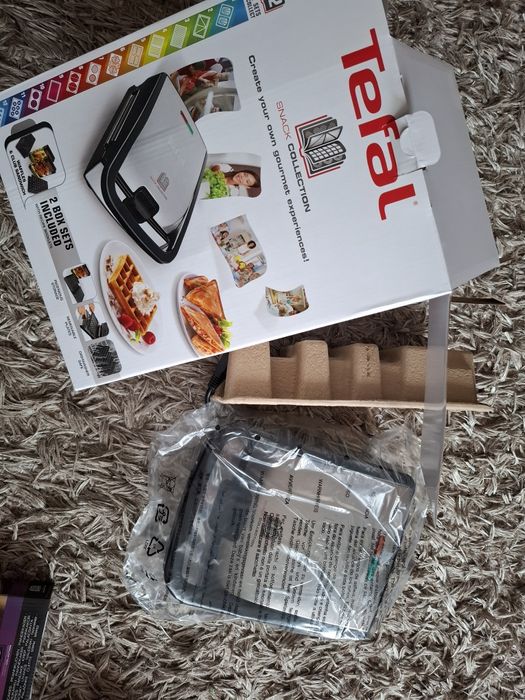 Tefal Snack Collection - opiekacz nowy + 3 płyty