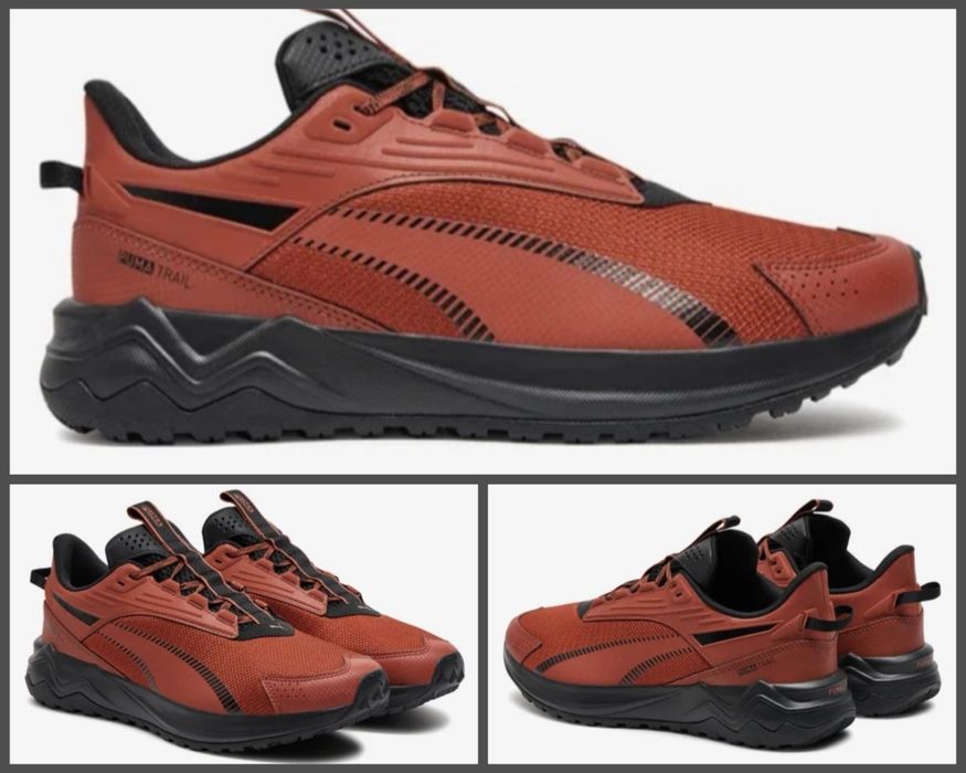 Бігові чоловічі кросівки ПУМА (PUMA Exstend Lite Trail) червоний