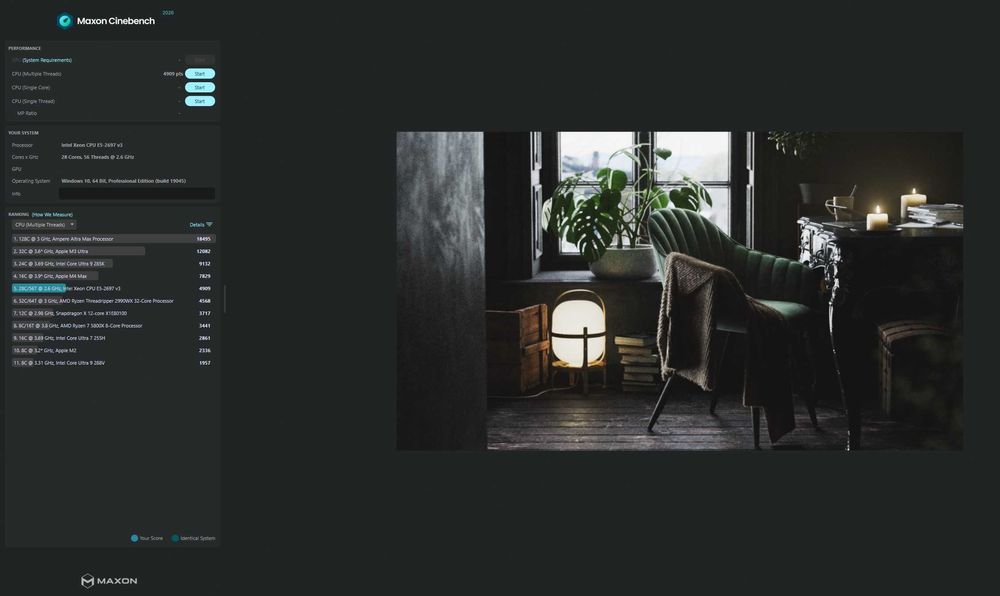 Stacja Graficzna 3D • 2x Xeon E5-2697 v3 • 64GB RAM • ASUS Z10PE-D8 WS