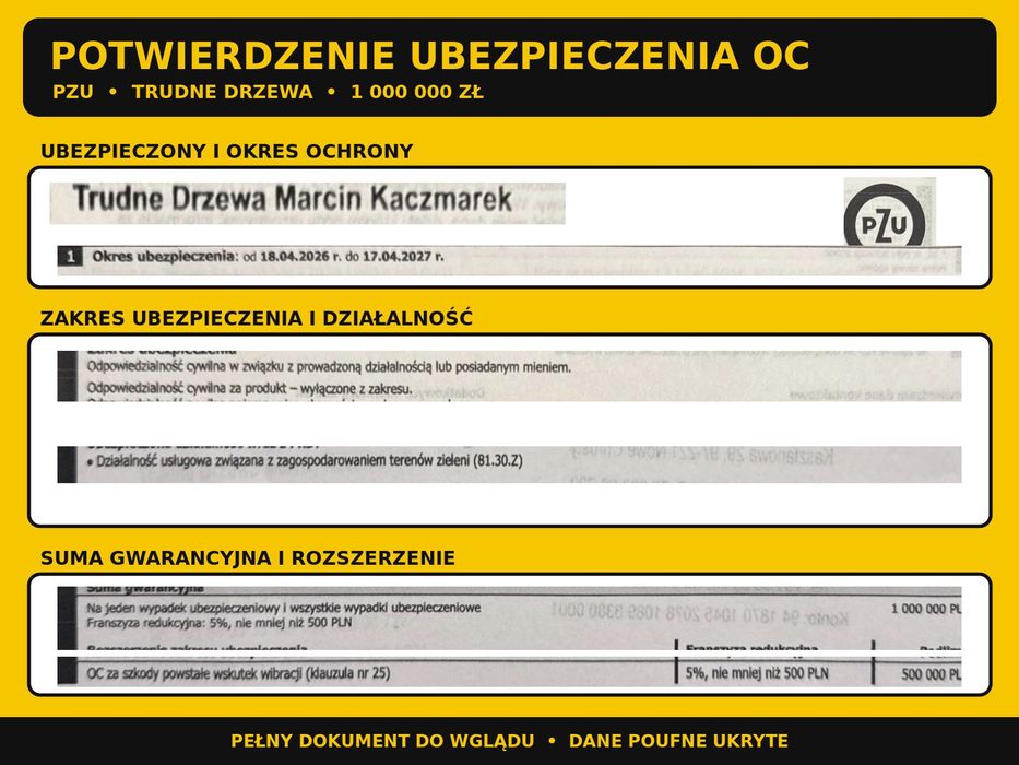 Wycinka drzew • frezowanie pni • karczowanie • cennik | Łódzkie
