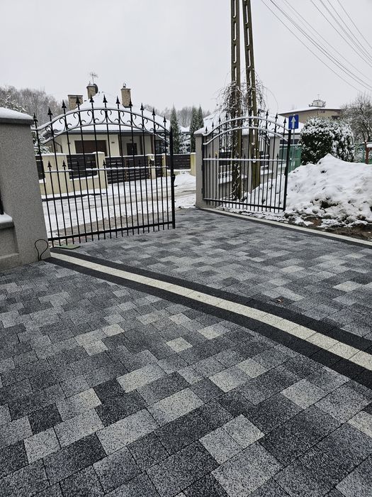 Usługi brukarskie Brukarstwo kostka brukowa Śląsk Będzin