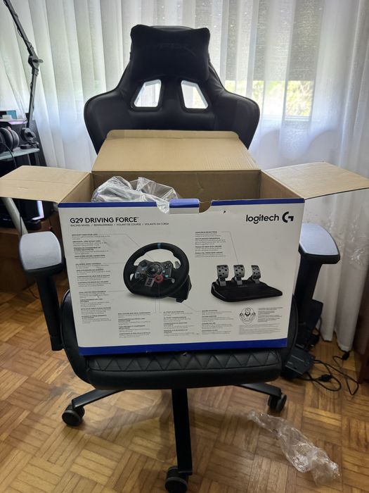 Logitech g29 com volante modelo f1/gt extra