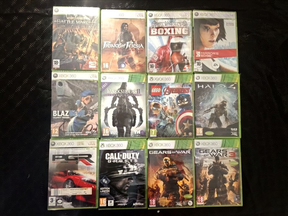 Jogos selados para a Xbox 360 e one