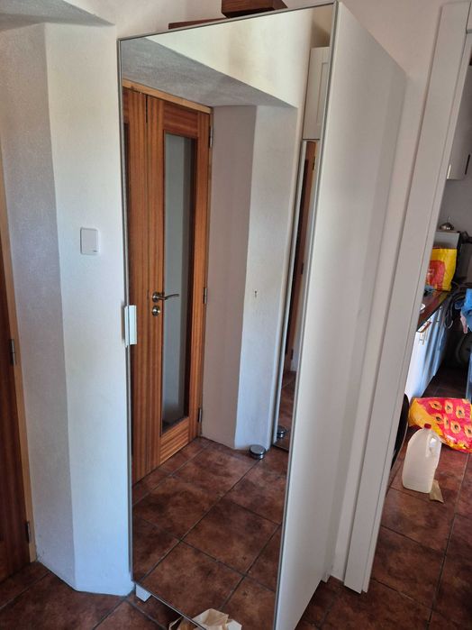 Roupeiros modulares com espelho IKEA PLATSA com extensões superiores (conjunto de 3)