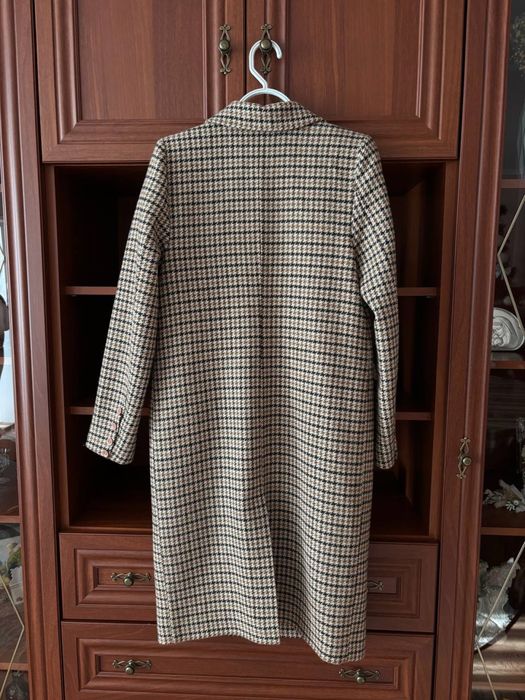 Пальто в клітинку жіноче, розмір 5, демісезон