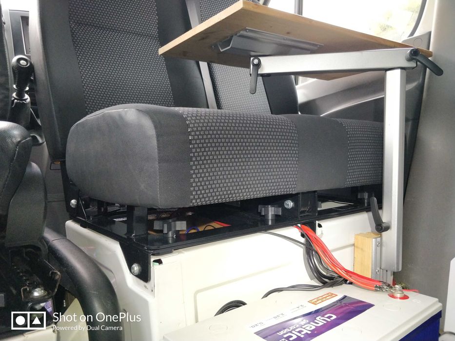 Bases Giratórias p/ bancos Sprinter & VW Crafter 2006-17 & 18-2024