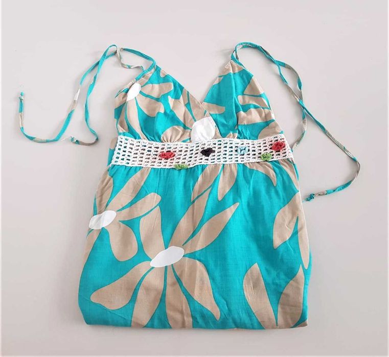 Sukienka plażowa w kwiaty rozm. L/XL