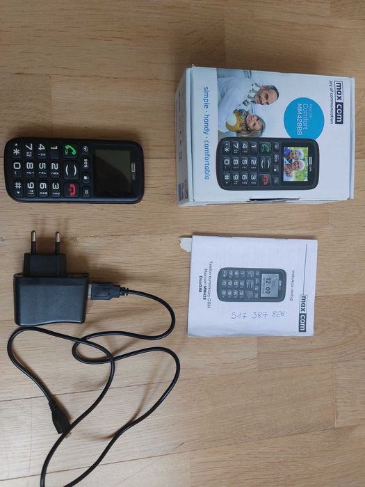Maxcom Comfort MM428BB - Kompletny zestaw - BEZ BATERII