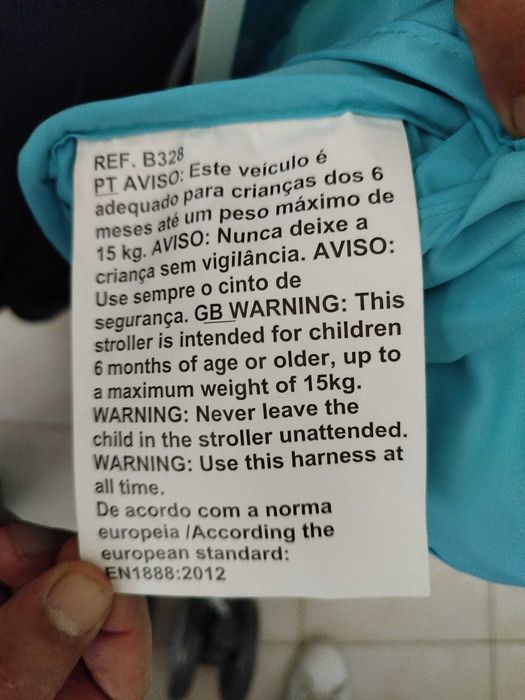 Carrinho de bébé portatil Infantia B328