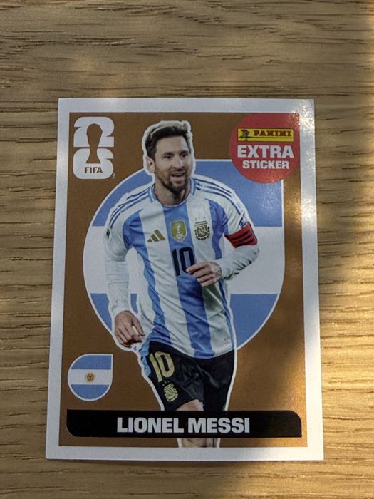 Legend extra sticker Lionel Messi mundial 2026