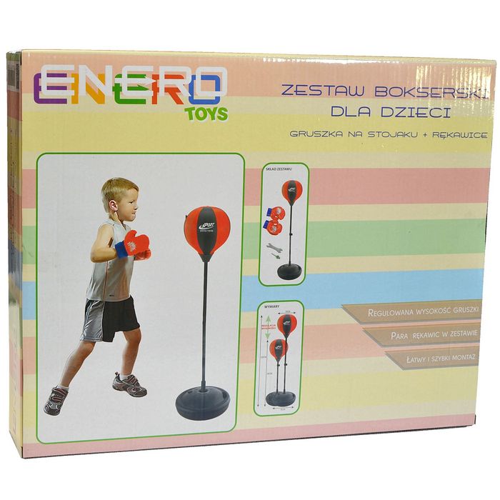 Zestaw bokserski enero dla dzieci regulowany 80-102cm i rękawice