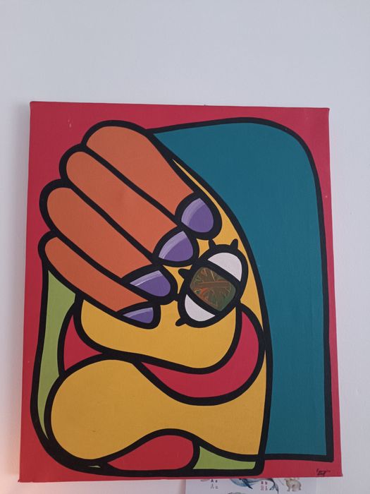 Quadro pintado à mão