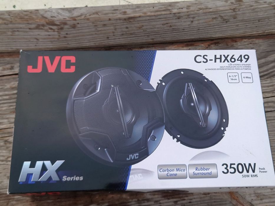 Нова 4-смугова автомобільна акустика JVC CS-HX649 (16 см / 6.5")