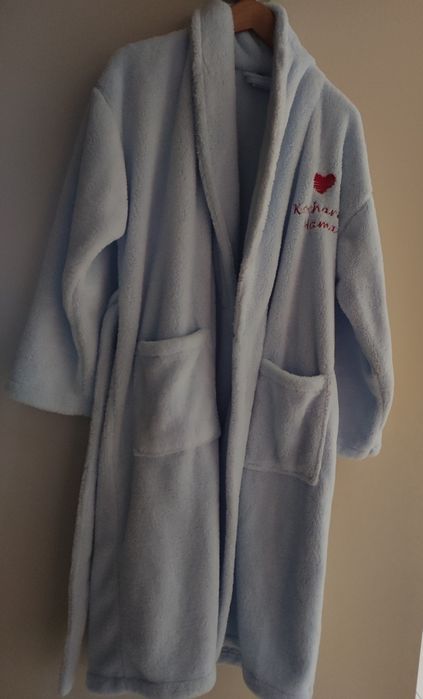 Szlafrok ciepły damski z haftem 'Kochana mama' rozmiar M