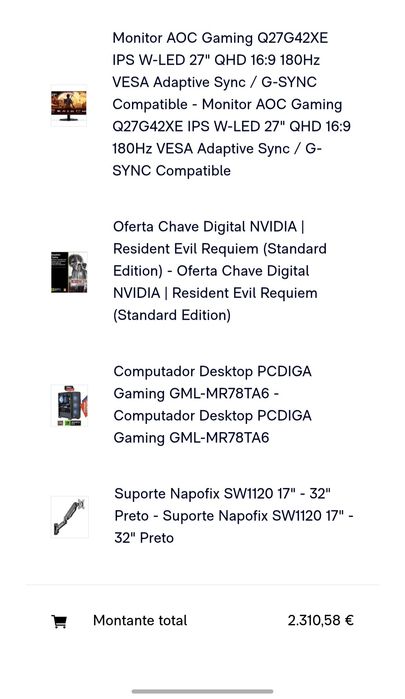 Setup gaming completo