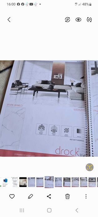 vendo pavimento cerâmico imitação mármore 160x60cm