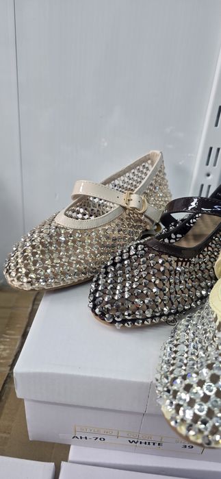 Балетки  Балерина в стразах 36-41