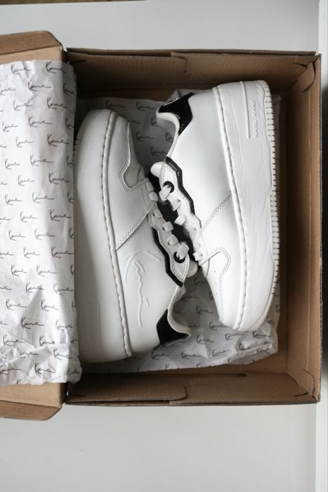 Снікерси Karl Kani білі шкіряні