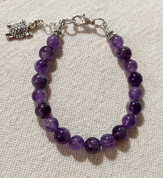 Браслет из аметиста, натуральный аметист
