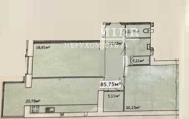 Простора 2-к квартира 86 м² в новобудові. Індивідуальне опалення!