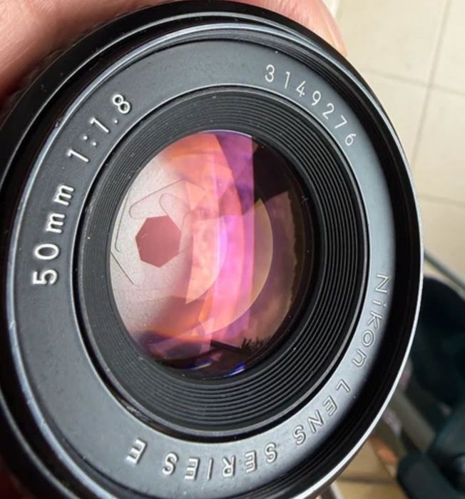 Objetiva Nikon Lens Series E 50mm f/1.8 Versão Chrome Ring. Excelente Estado