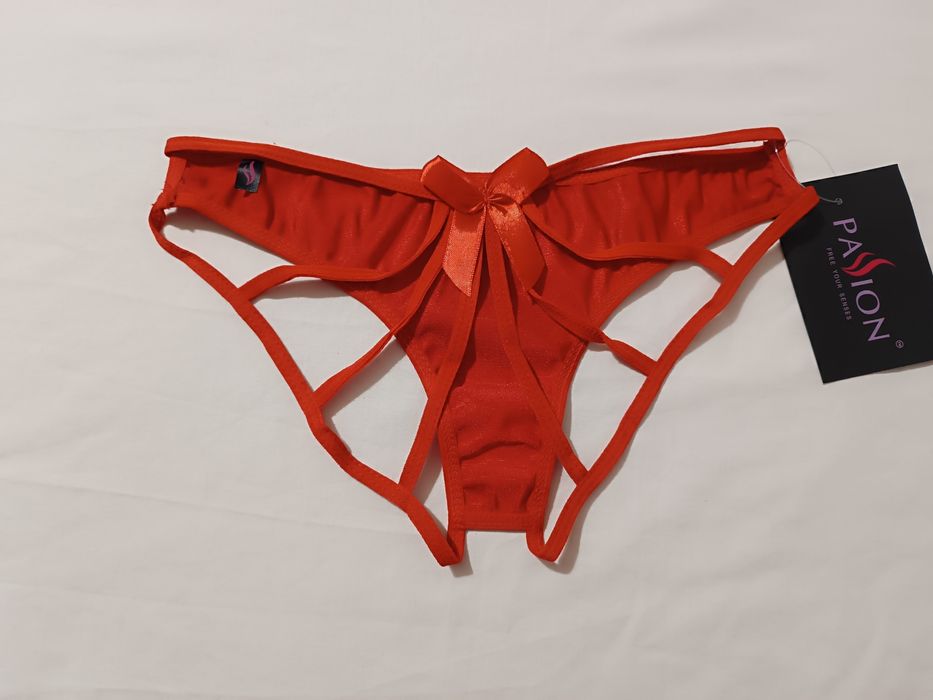 Cueca Sexy Vermelha com Laço. Tamanho L/ XL