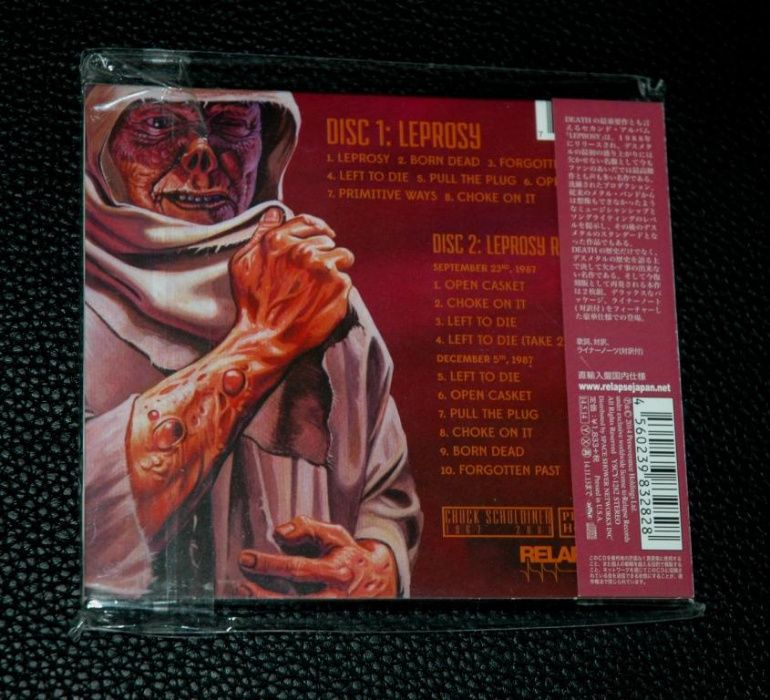 DEATH - Leprosy. 2014 Relapse. 2xCD.Slipcase. Japan. OBI.