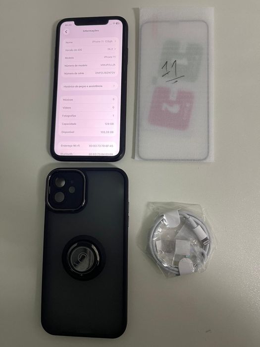 iPhone 11 de 128gb rigorosamente novo tudo 100% ler descrição toda