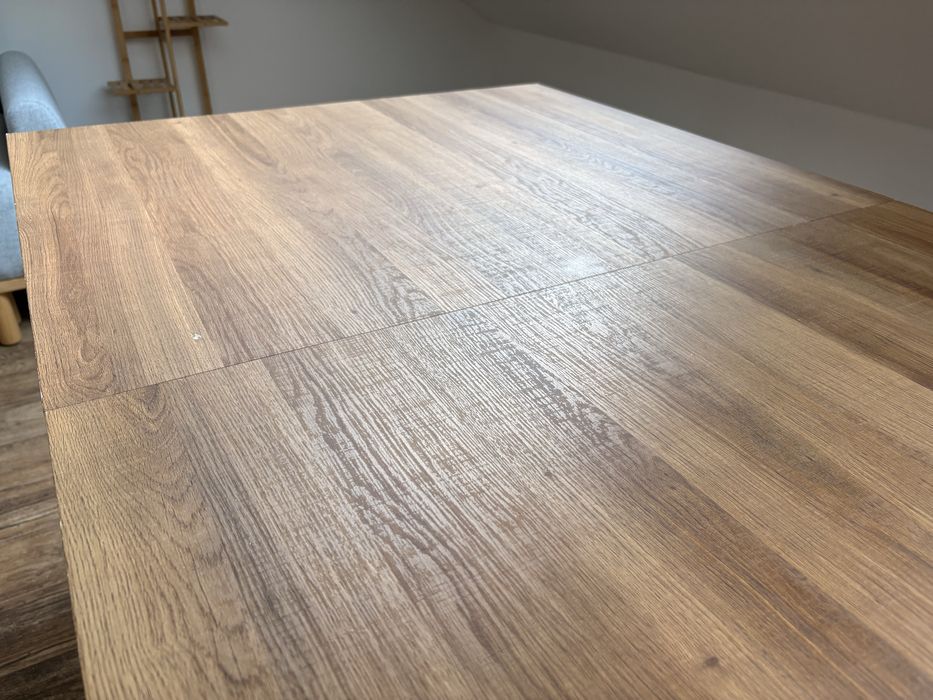 Stół rozkładany Halmar BERLIN loft orzech/czarny 140-180 cm
