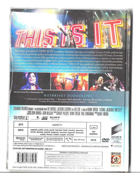 MICHAEL JACKSON - THIS IS IT - nowa w folii - kolekcjonerska