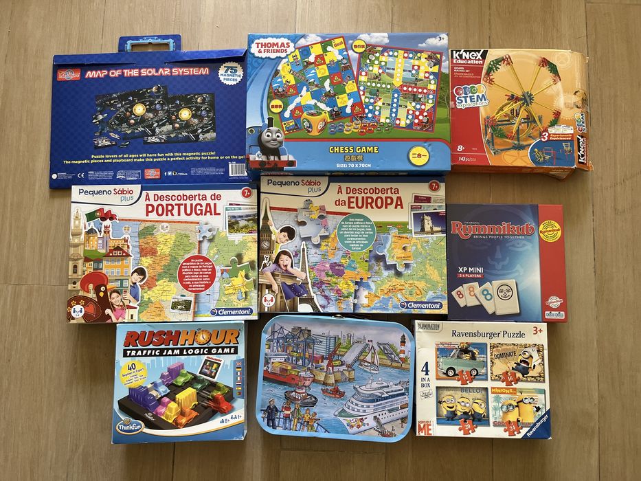 Jogos de tabuleiro, novos e usados, a partir de 6€