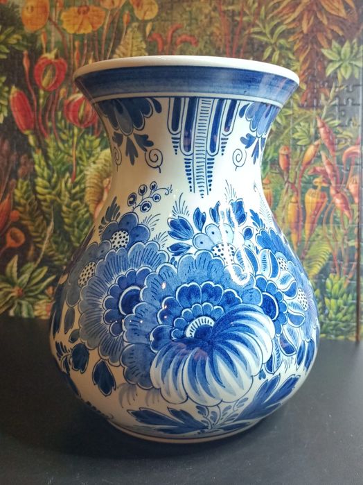Wazon Original Delfts, RAAM,ręcznie malowany, ceramiczny