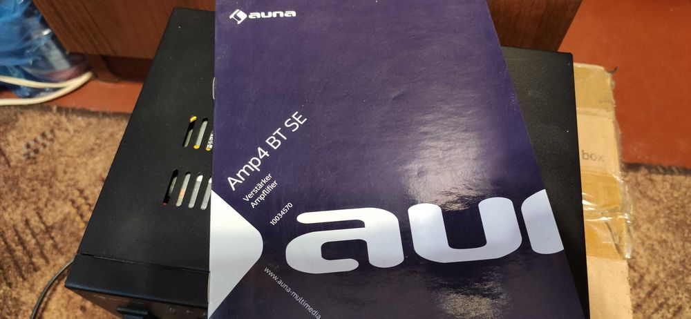 Стереопідсилювач Auna Amp4 BT SE (Bluetooth, USB, SD, пульт)