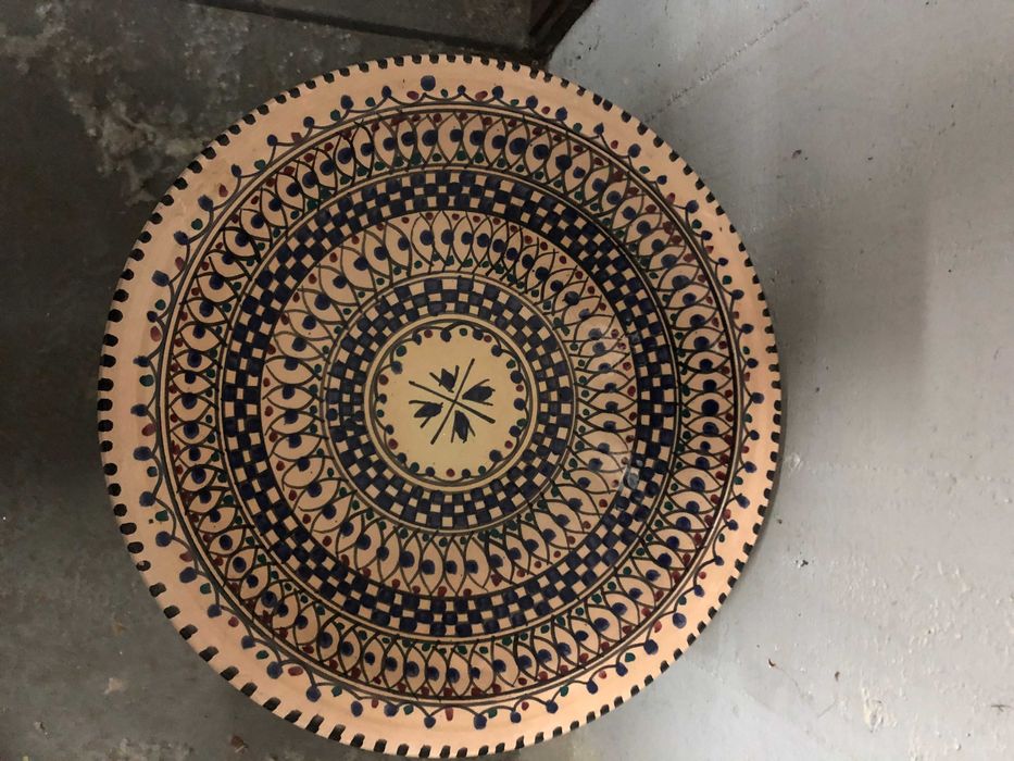 Taça grande em Faiança Decorativa