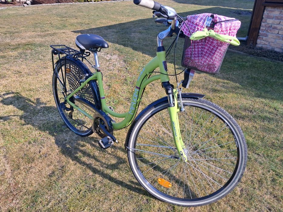 Rower miejski Maxim 1,6 21 rozmiar 18,  używany 1 mc