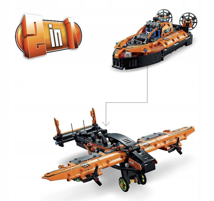 LEGO TECHNIC Poduszkowiec ratowniczy 42120 Klocki Zestaw Prezent