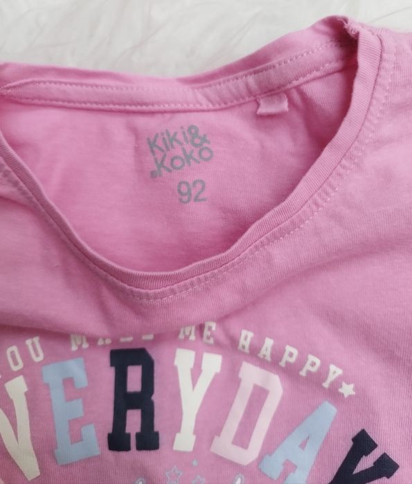 2x bluzka z długim rękawem r. 92