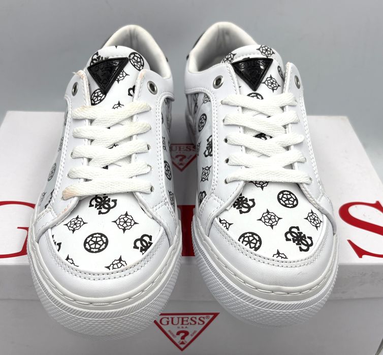‼️Nowe oryginalne trampki sneakersy GUESS Gransin2 białe 37 AZ 177