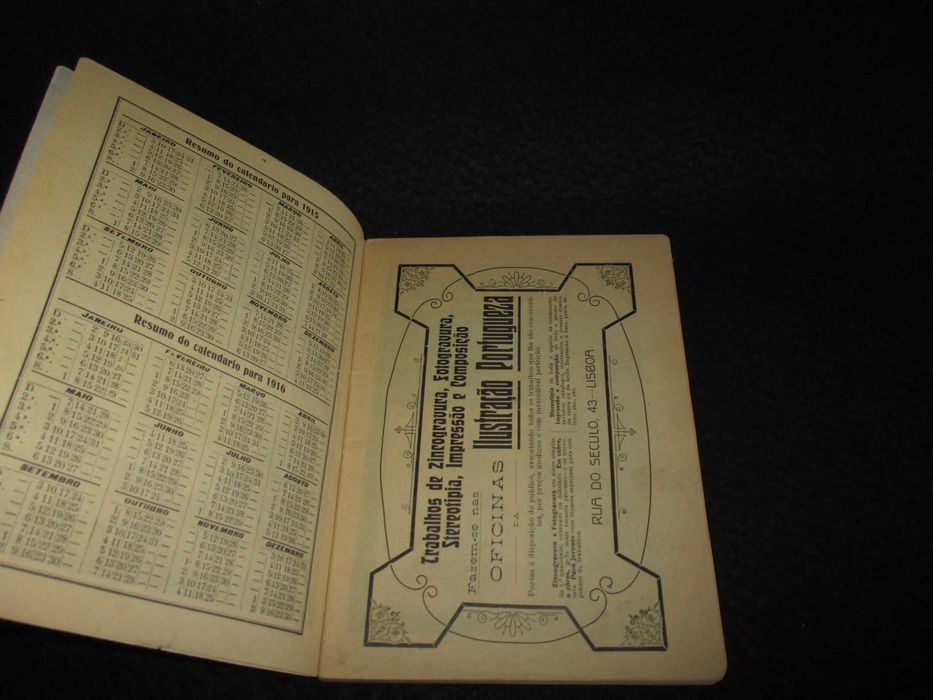 Livro Almanaque Ilustrado do Jornal O Século 1915 Raro