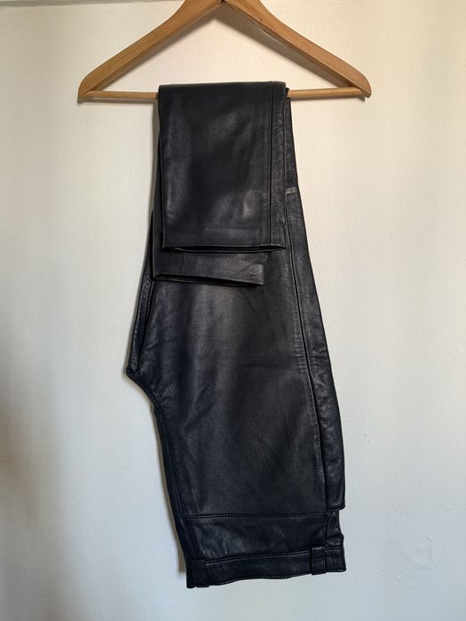 Calcas de pele genuina. Tamanho 38