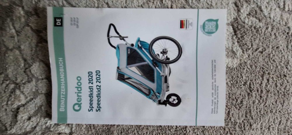 Przyczepka rowerowa Qeridoo speedkid2 2 osobowa