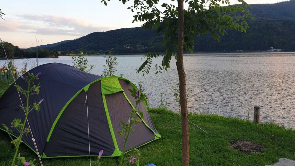 Nowy 2w1 3osobowy Namiot Turystyczny Wodoodporny Kempingowy + Torba