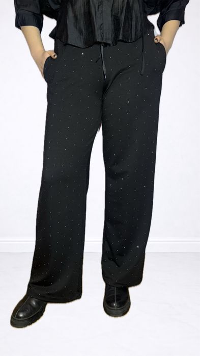 Трикотажні блискучі штани