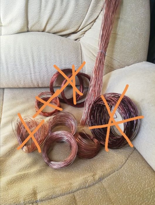 Медная проволока  d 0.8мм, 1.2мм, 1.7мм.