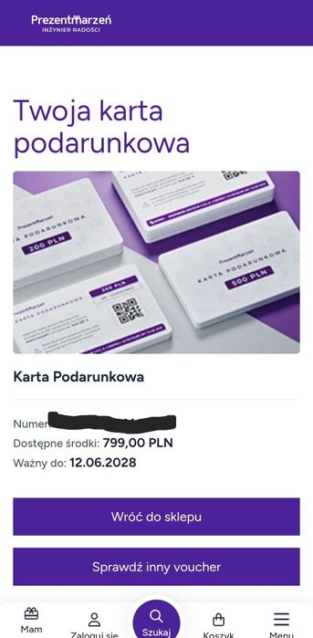 Voucher Prezent Marzeń 799zł