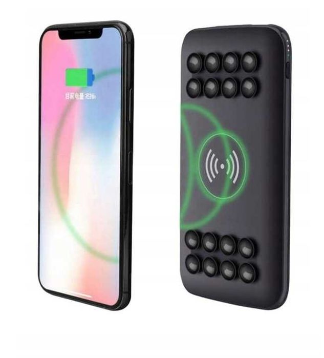 POWERBANK bezprzewodowy ładowanie telefonu 20000 mAh przenośna bateria