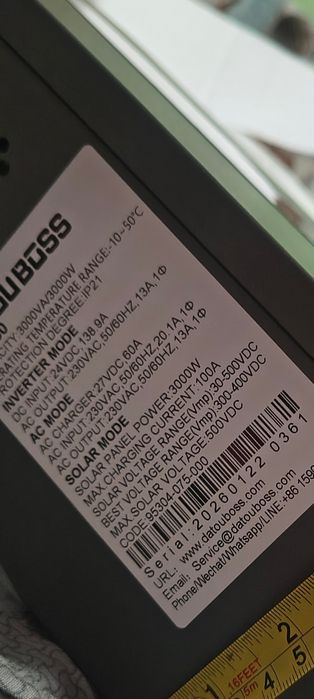 Гібридний інвертор Datouboss 24v 3000w